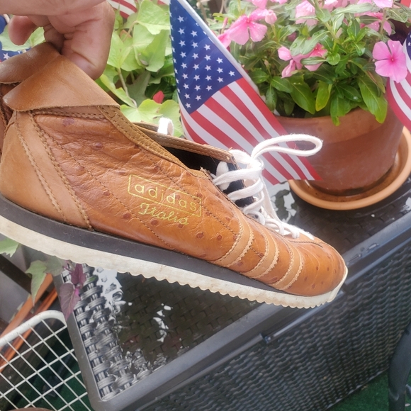 "Adidas Italia 2008 Premium Ostrich Leather | Rare Retro Sneakers" Mens size 12 - Picture 8 of 16